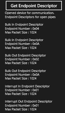 USb endpoint descriptors