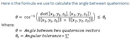 Quaternion Vector Algorithm Formula