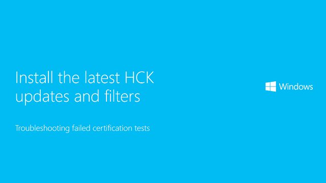 Video: Install the latest HCK updates and filters