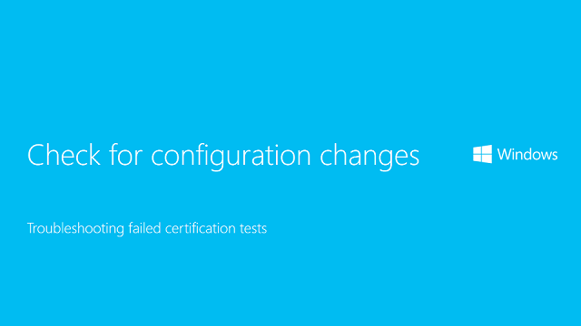 Video: Check for configuration changes