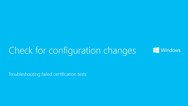 Video: Check for configuration changes Video: Check for configuration changes